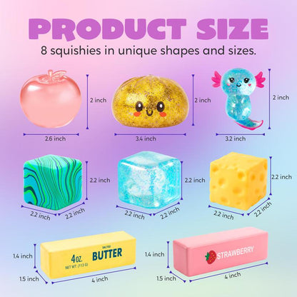 Assorted Slow Rising Squishy Fidget Sensory Toy Bundle