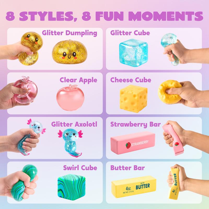 Assorted Slow Rising Squishy Fidget Sensory Toy Bundle