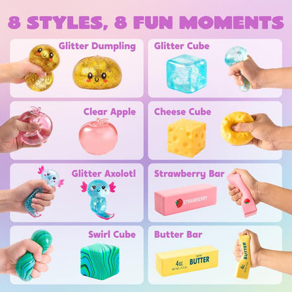 Assorted Slow Rising Squishy Fidget Sensory Toy Bundle