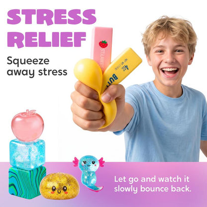 Assorted Slow Rising Squishy Fidget Sensory Toy Bundle