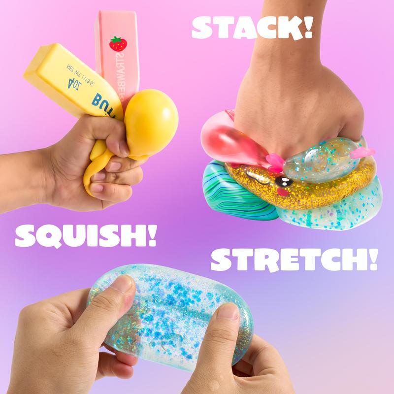 Assorted Slow Rising Squishy Fidget Sensory Toy Bundle