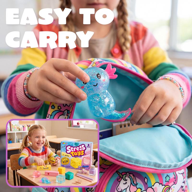 Assorted Slow Rising Squishy Fidget Sensory Toy Bundle