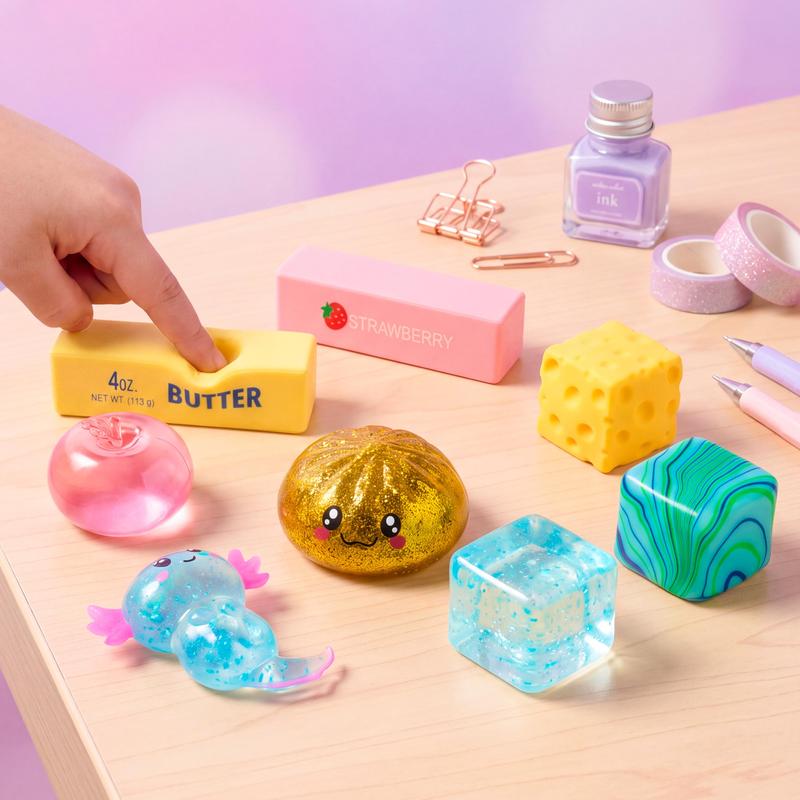 Assorted Slow Rising Squishy Fidget Sensory Toy Bundle