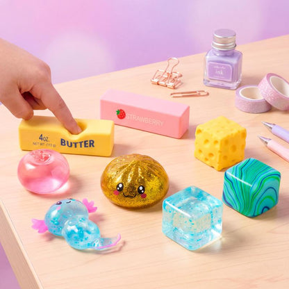 Assorted Slow Rising Squishy Fidget Sensory Toy Bundle