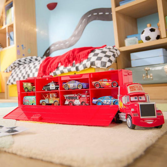 Diecast Mack Hauler Truck and Toy Car Set